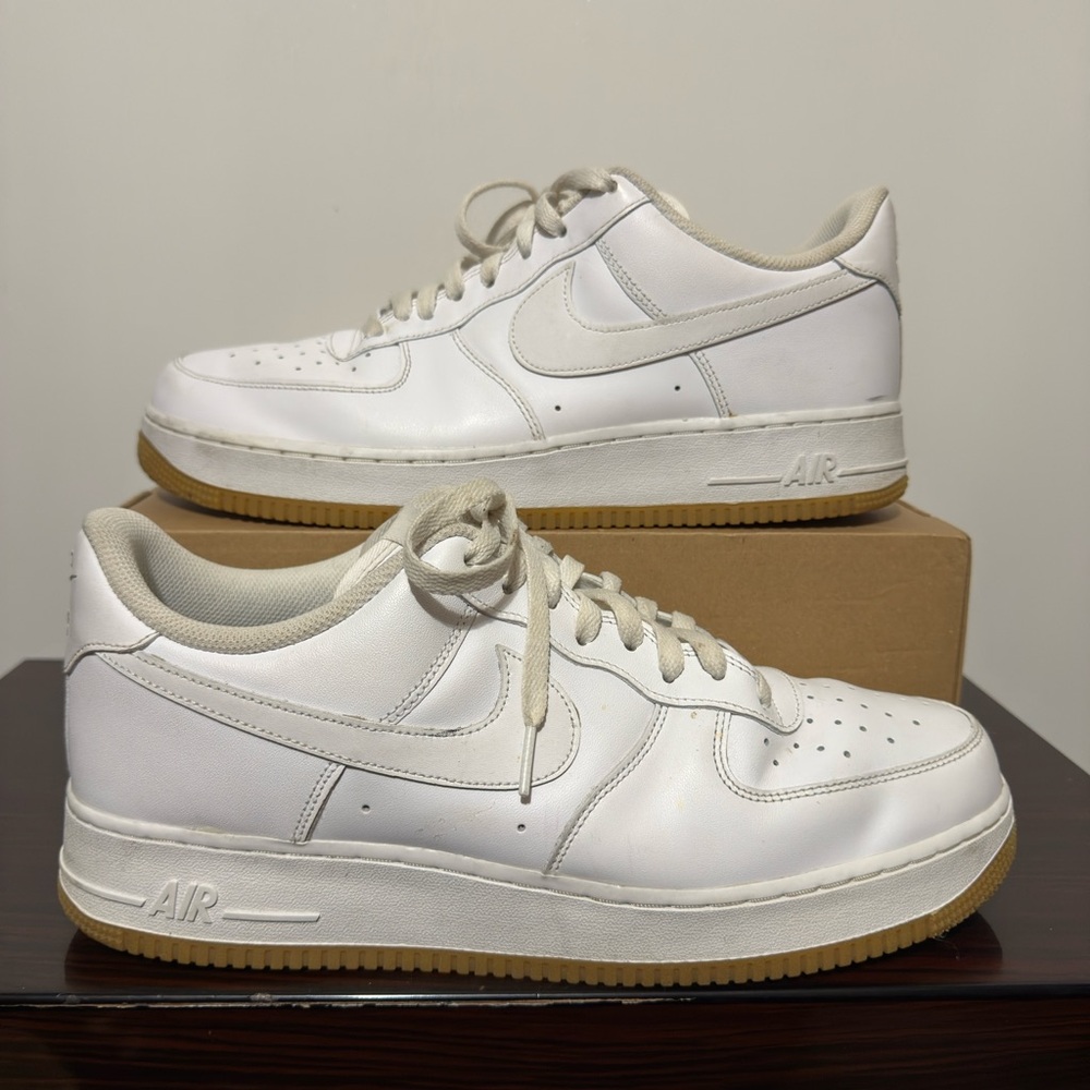 Nike Air Force 1 Low Men's White Gum Sneakers Size 13 DJ2739-100